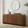Waterflute Sideboard Cabinet in Walnut