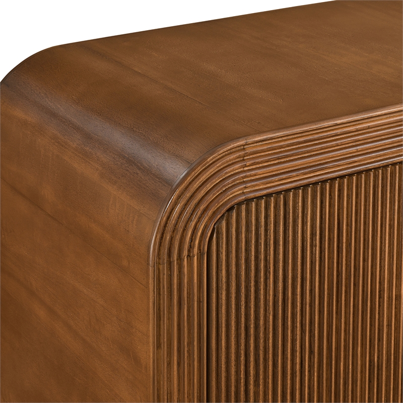 Waterflute Sideboard Cabinet in Walnut