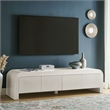 Waterflute TV Stand in White Matte