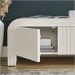 Waterflute TV Stand in White Matte
