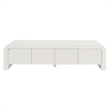 Waterflute TV Stand in White Matte