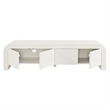 Waterflute TV Stand in White Matte
