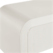 Waterflute TV Stand in White Matte