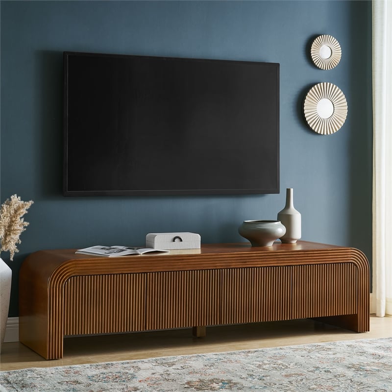 Waterflute TV Stand in Walnut