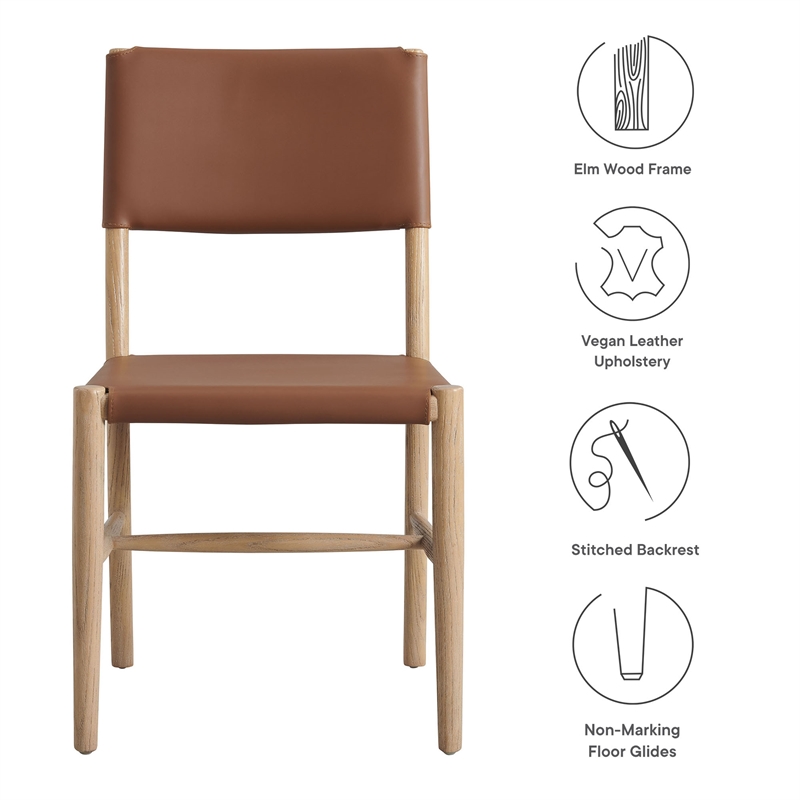 Dover Dining Side Chairs Set of 2 in Natural