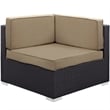 Gather Corner Sectional Set of 2 in Espresso Mocha