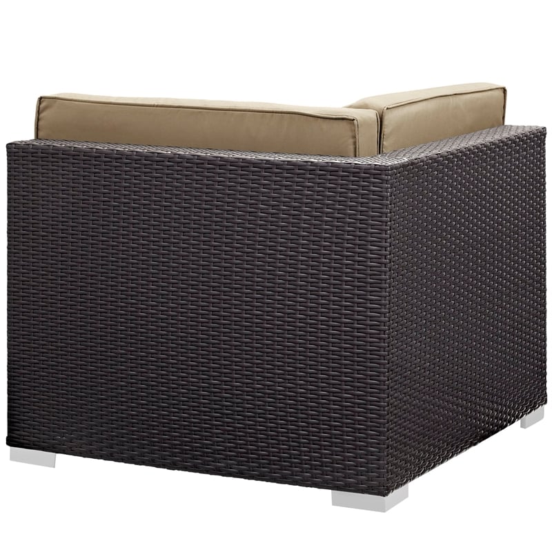 Gather Corner Sectional Set of 2 in Espresso Mocha