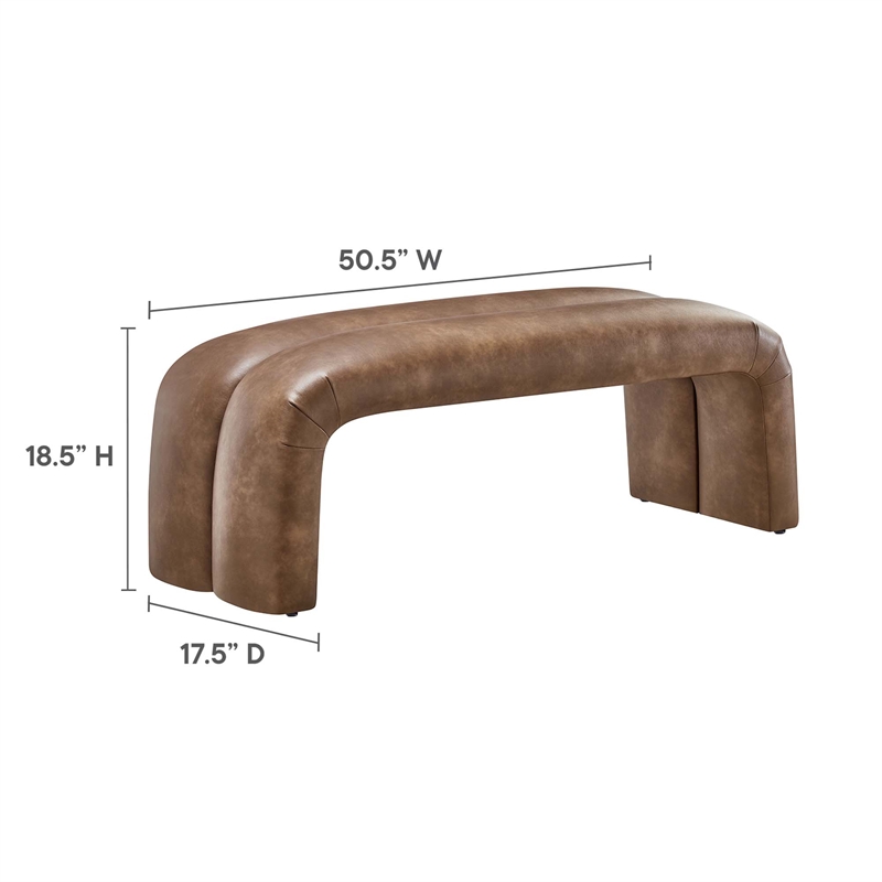 Dax Accent Bench in Brown