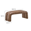 Dax Accent Bench in Brown