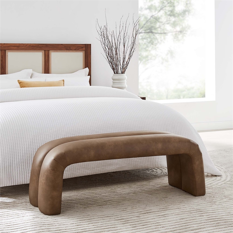 Dax Accent Bench in Brown