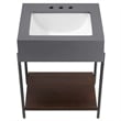 Etch Bathroom Vanity with Sink in Black White