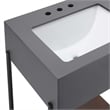 Etch Bathroom Vanity with Sink in Black White