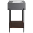 Etch Bathroom Vanity with Sink in Black White