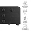 Sonnet Sideboard Storage Cabinet in Black