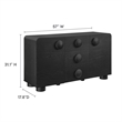 Sonnet Sideboard Storage Cabinet in Black
