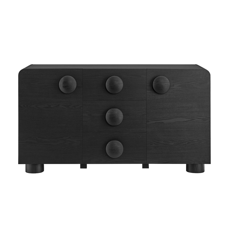Sonnet Sideboard Storage Cabinet in Black