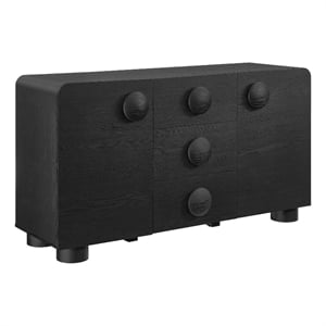 Sonnet Sideboard Storage Cabinet in Black