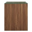 Modway Render Wall-Mount Bathroom Vanity in Walnut/Black