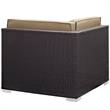 Gather Sectional Set in Espresso Mocha