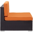 Gather Sectional Set in Espresso Orange