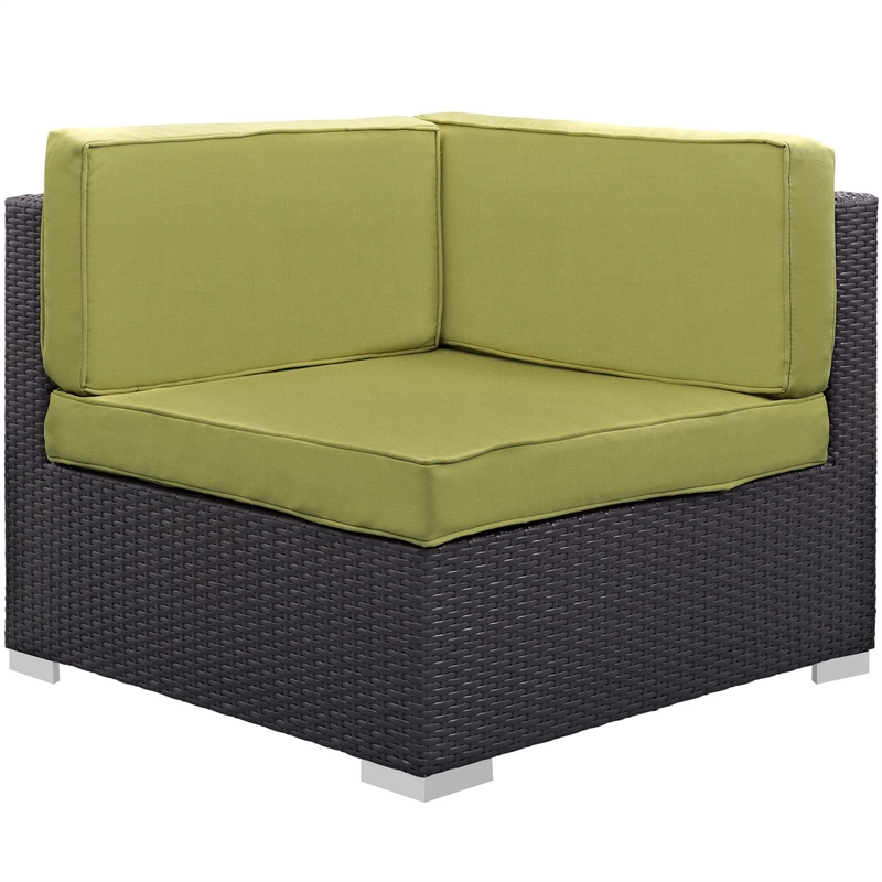 Gather Sectional Set in Espresso Peridot