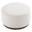 Modway Tilden Ottoman in Cloud White and Walnut