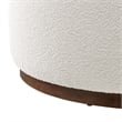 Modway Tilden Performance Velvet Upholstered Ottoman in Cloud Walnut