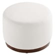 Modway Tilden Ottoman in Cloud White and Walnut