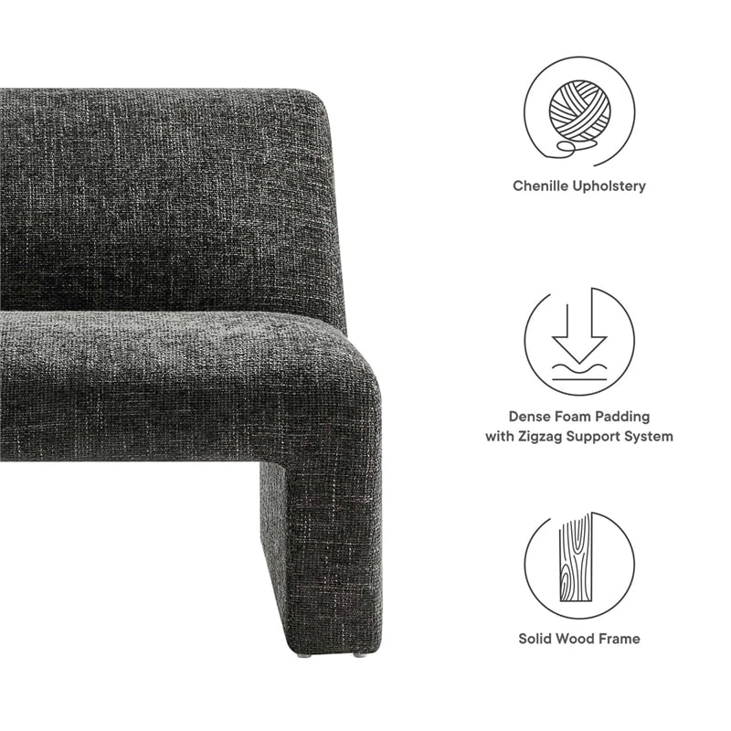 Amita Accent Chair in Carbon Black