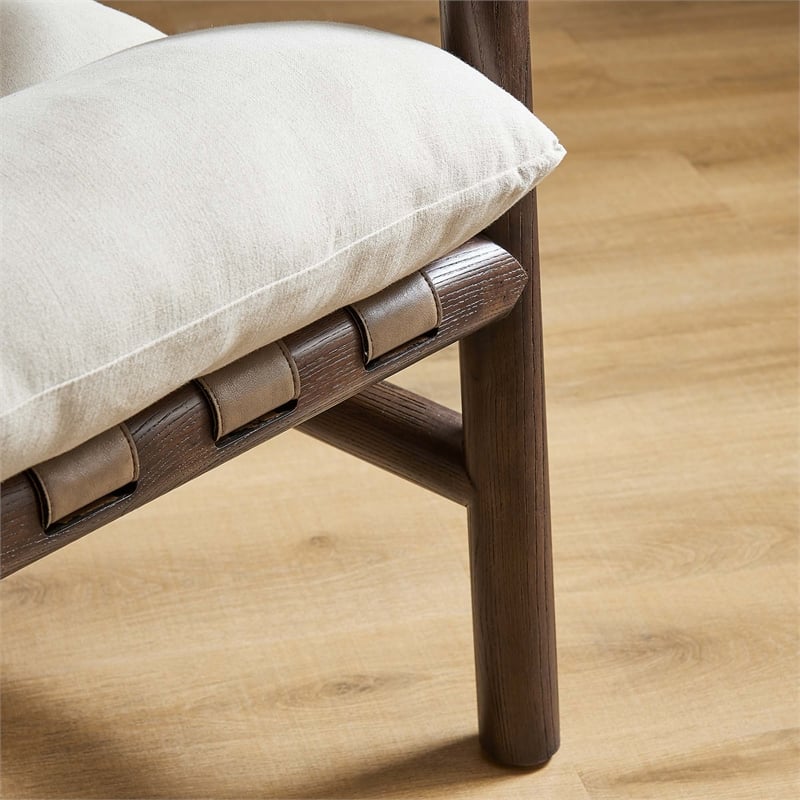Paxton Chair in Dune Fabric Walnut