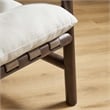 Paxton Chair in Dune Fabric Walnut