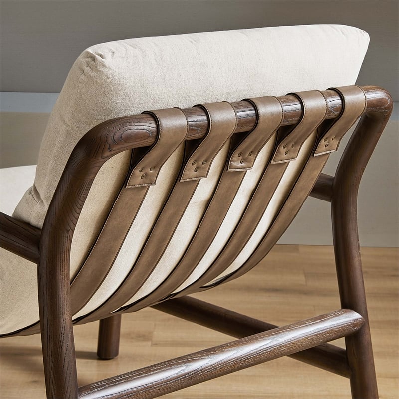 Paxton Chair in Dune Fabric Walnut