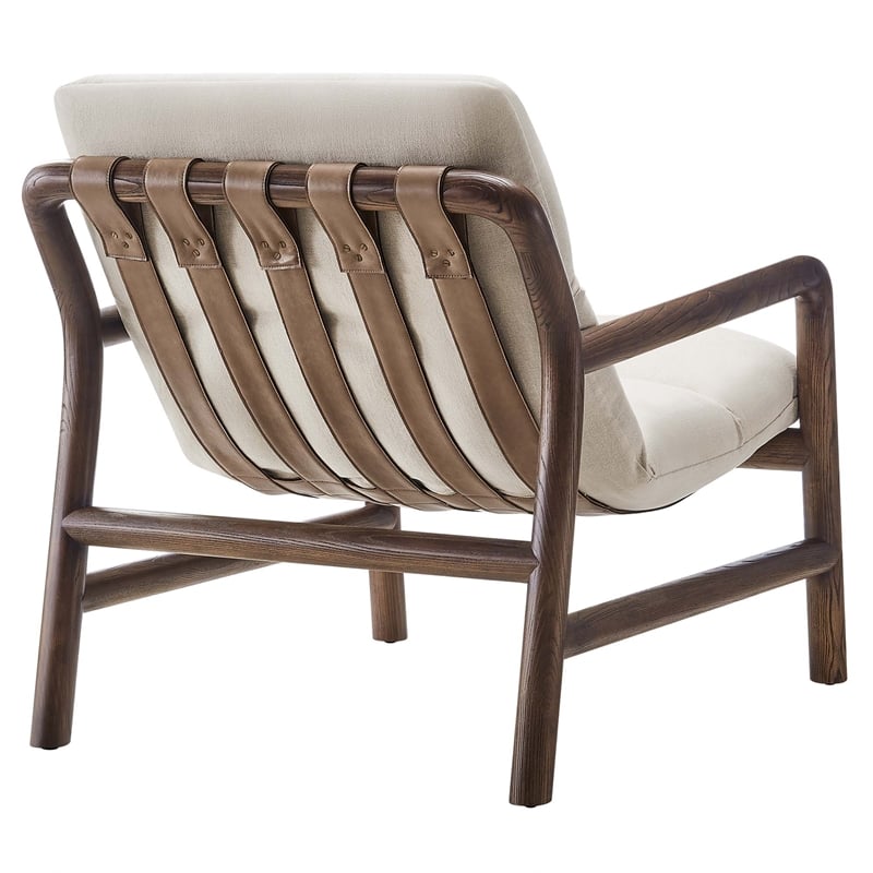 Paxton Chair in Dune Fabric Walnut
