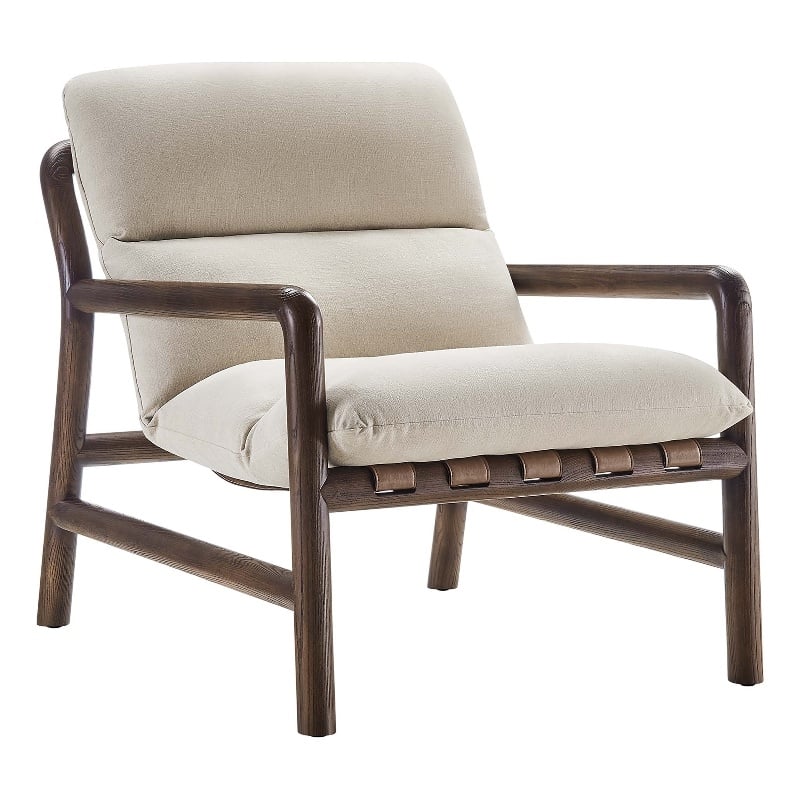 Paxton Chair in Dune Fabric Walnut