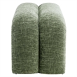 Modway Dax Solid Wood Frame and Chenille Upholstered Accent Bench in Basil