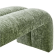 Modway Dax Solid Wood Frame and Chenille Upholstered Accent Bench in Basil