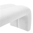 Modway Dax Solid Wood Frame and Chenille Upholstered Accent Bench in Frost