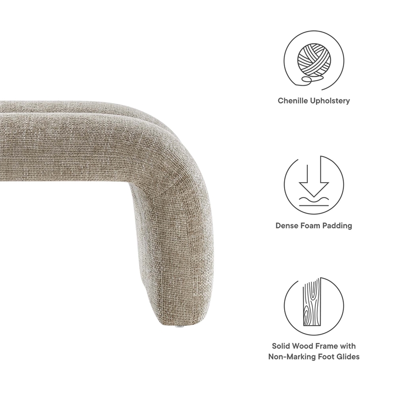 Dax Accent Bench in Khaki