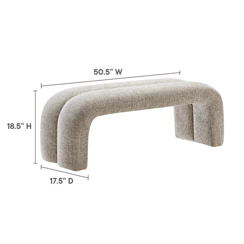 Dax Accent Bench in Khaki