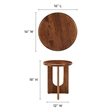 Rivian Side Table in Walnut