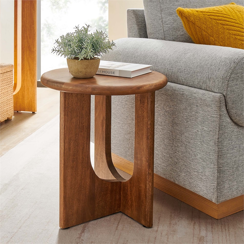 Rivian Side Table in Walnut