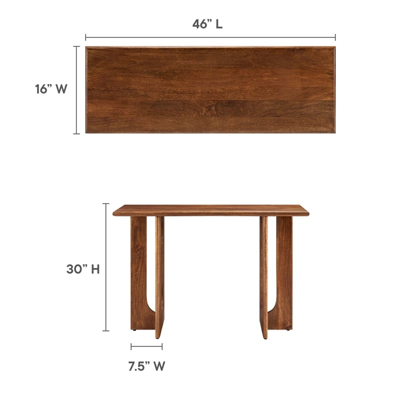 Rivian Console Table in Walnut