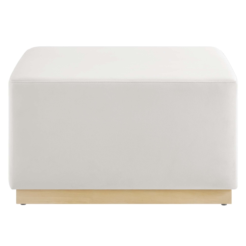 Modway Tilden Ottoman in Alabaster Natural