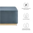 Tilden Ottoman in Cadet Blue Natural