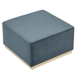 Tilden Ottoman in Cadet Blue Natural
