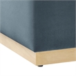 Tilden Ottoman in Cadet Blue Natural