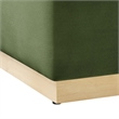 Tilden Ottoman in Moss Green Natural