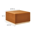Tilden Ottoman in Rust Natural