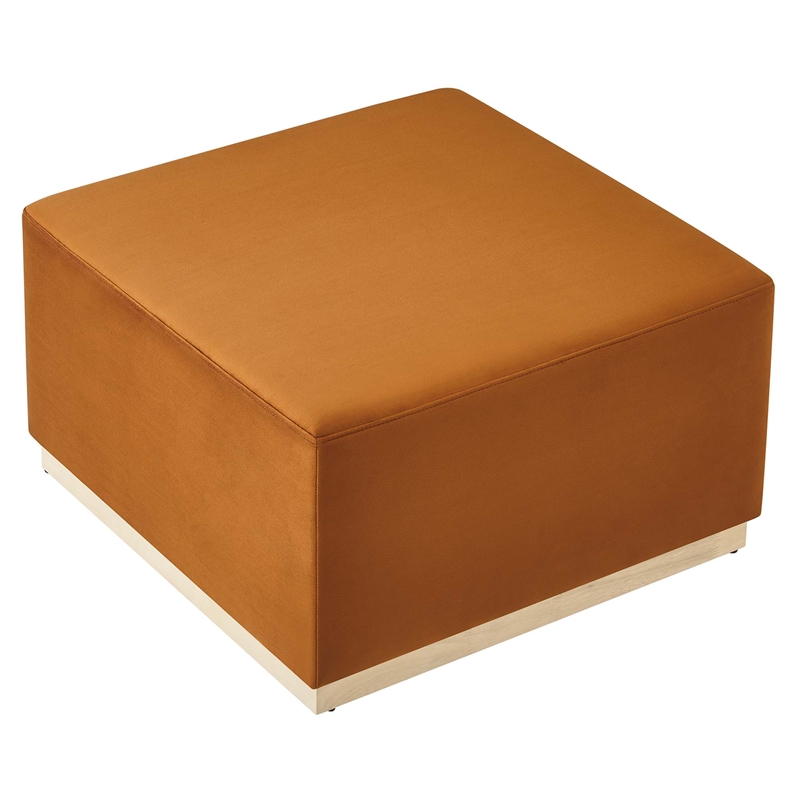 Tilden Ottoman in Rust Natural