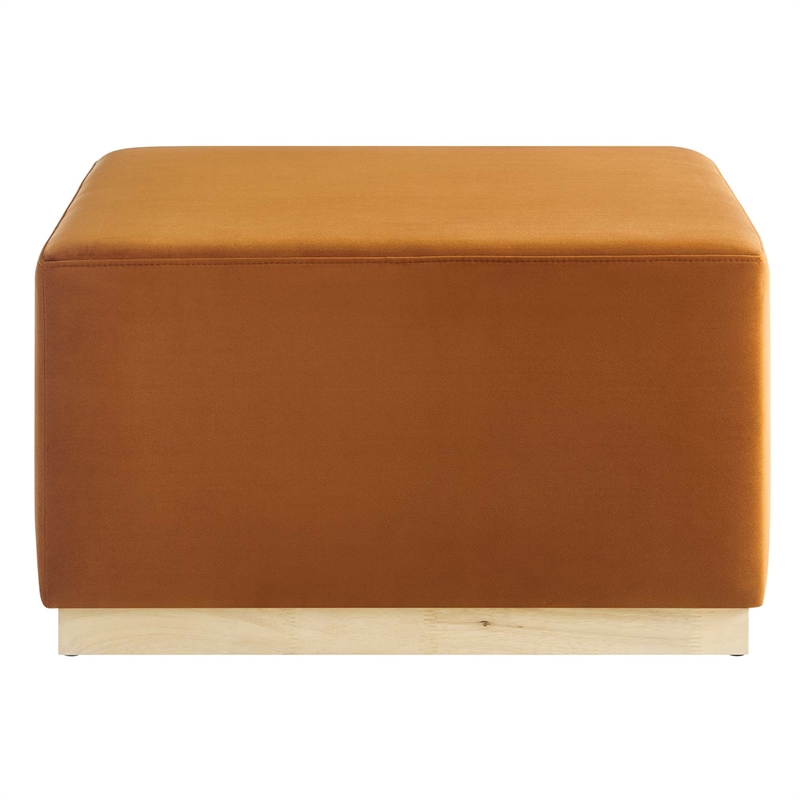 Tilden Ottoman in Rust Natural